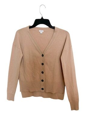 Cuyana Virgin Wool & Cashmere V Neck Sweater